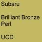 Preview: Subaru, Brilliant Bronze Perl, UCD.